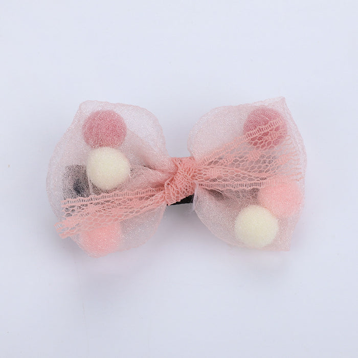 Wholesale Hair Clips mesh bow children JDC-HC-MDL001