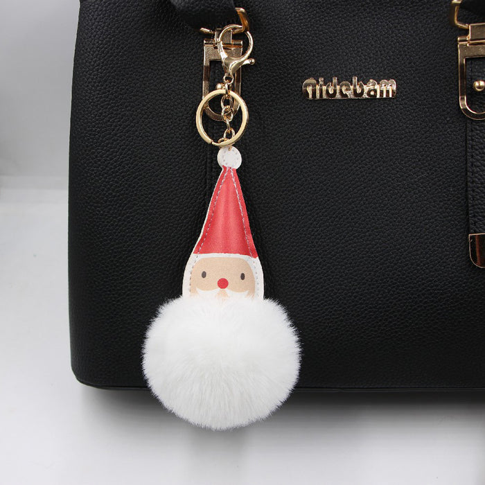 Wholesale Keychain Leather Christmas Cute Plush Gift JDC-KC-Zuge071