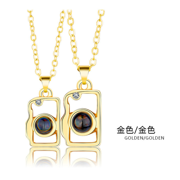 Jewelry WholesaleWholesale Magnetic 100 Languages I Love You Projection Alloy Necklace JDC-NE-YinH016 Necklaces 颖皓 %variant_option1% %variant_option2% %variant_option3%  Factory Price JoyasDeChina Joyas De China