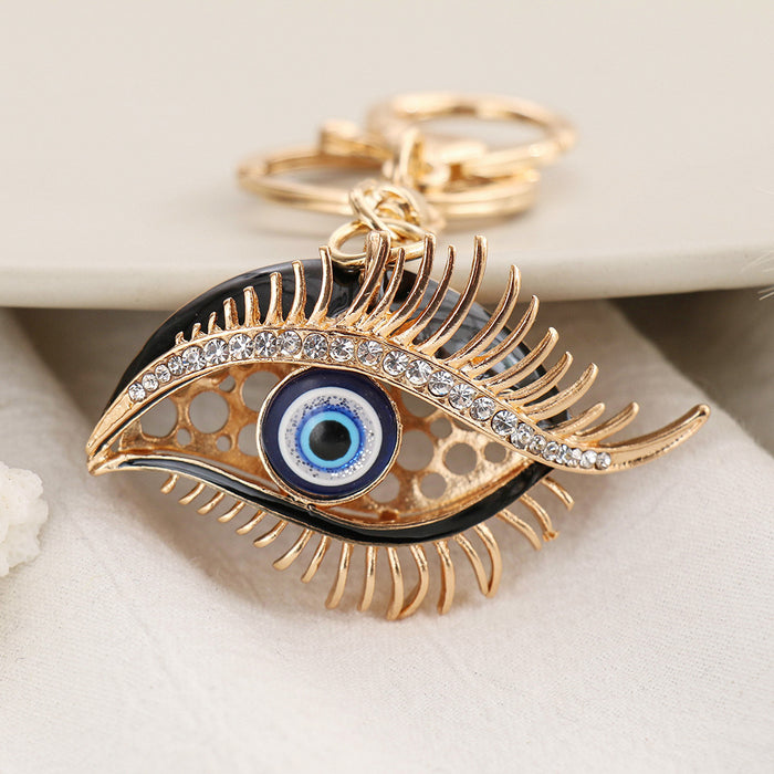 Jewelry WholesaleWholesale creative blue eye devil's eye Rhinestone keychain MOQ≥2 JDC-KC-ChaoK006 Keychains 超凯 %variant_option1% %variant_option2% %variant_option3%  Factory Price JoyasDeChina Joyas De China