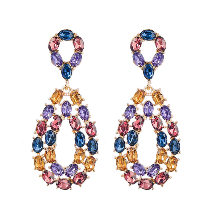 Jewelry WholesaleWholesale Rhinestone Alloy Earrings JDC-ES-JL945 Earrings 氿乐 %variant_option1% %variant_option2% %variant_option3%  Factory Price JoyasDeChina Joyas De China