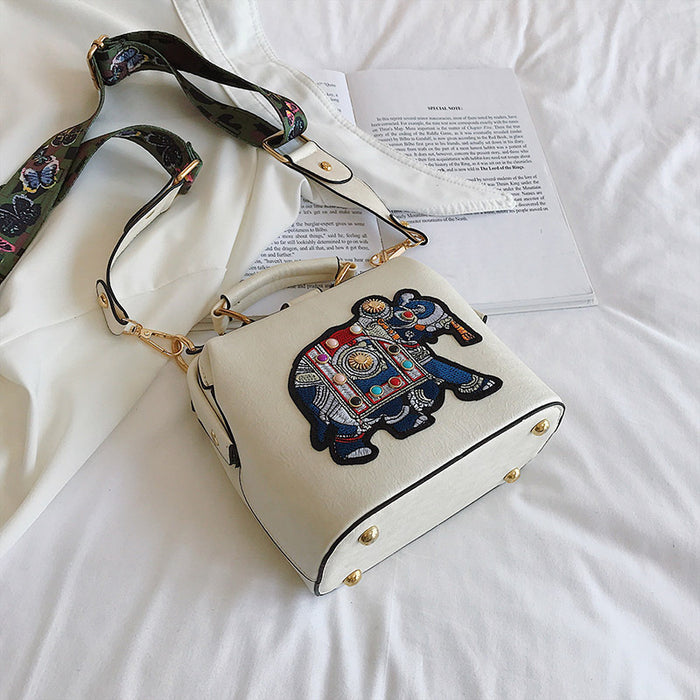 Wholesale Elephant Embroidered PU Crossbody Bag JDC-SD-Panna004