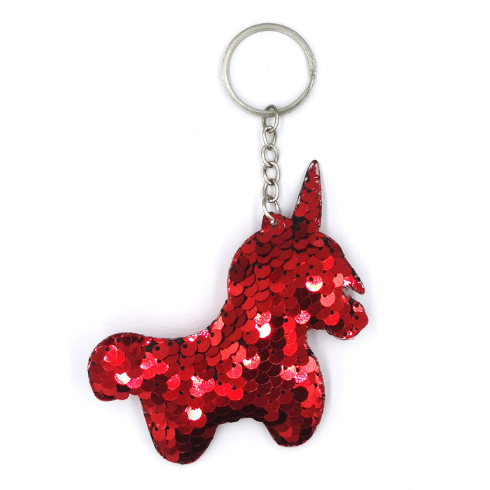 Jewelry WholesaleWholesale Colorful Sequin Pony Keychain JDC-KC-QiShi001 Keychains 奇释 %variant_option1% %variant_option2% %variant_option3%  Factory Price JoyasDeChina Joyas De China