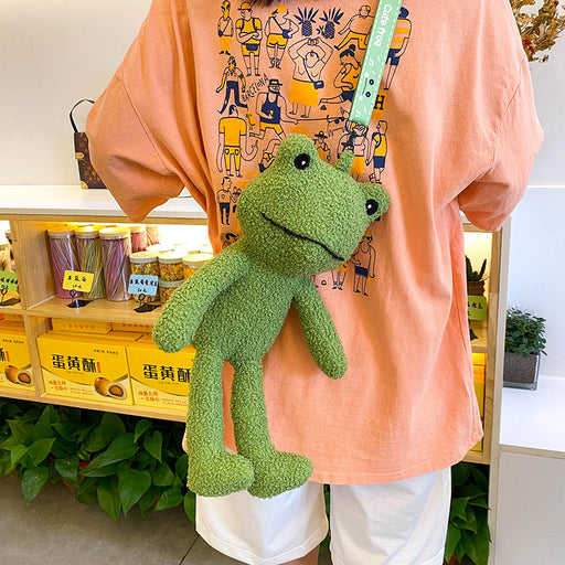 Jewelry WholesaleWholesale plush doll cute soft sister frog Messenger Shoulder Bag (F) JDC-SD-Aiben005 Shoulder Bags 艾奔 %variant_option1% %variant_option2% %variant_option3%  Factory Price JoyasDeChina Joyas De China