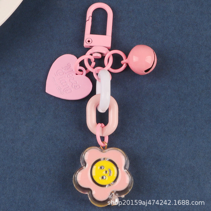 Jewelry WholesaleWholesale Cute Love Bells Alloy Acrylic Keychain MOQ≥2 JDC-KC-YiHan003 Keychains 伊菡 %variant_option1% %variant_option2% %variant_option3%  Factory Price JoyasDeChina Joyas De China