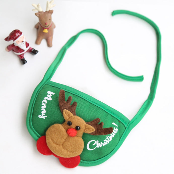 Wholesale Pet Christmas Hat Slobber Scarf Apron JDC-PC-Qimiao002