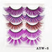 Jewelry WholesaleWholesale Color Messy False Eyelashes 5 Pairs Pack JDC-EY-LDian002 eyelashes 靓点 %variant_option1% %variant_option2% %variant_option3%  Factory Price JoyasDeChina Joyas De China