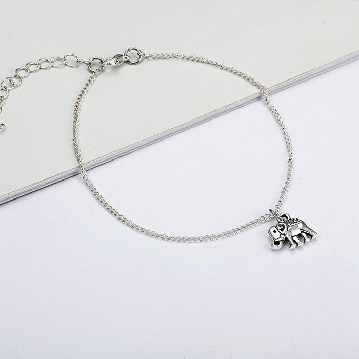 Wholesale Simple Sun Elephant Alloy Anklet JDC-AS-GSHR013