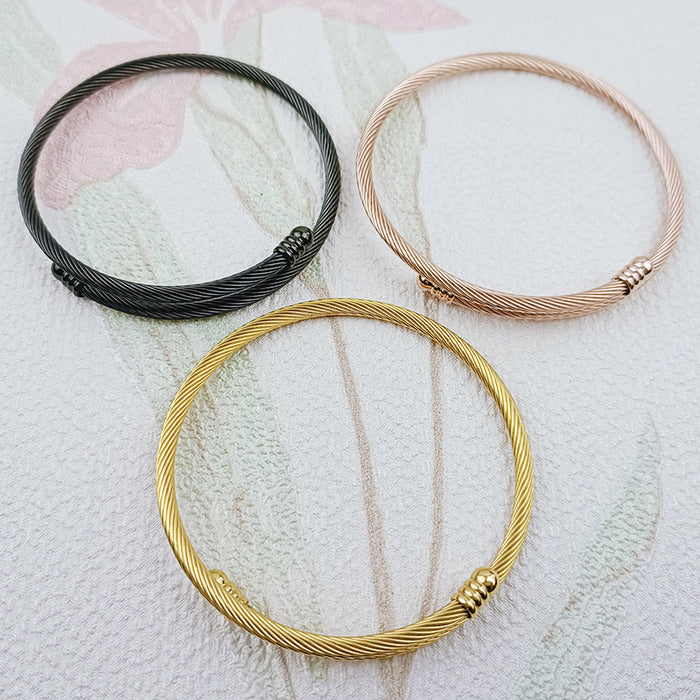 Wholesale Stainless Steel Bracelet Charriol Bangle MOQ≥2 JDC-BT-ChengG001