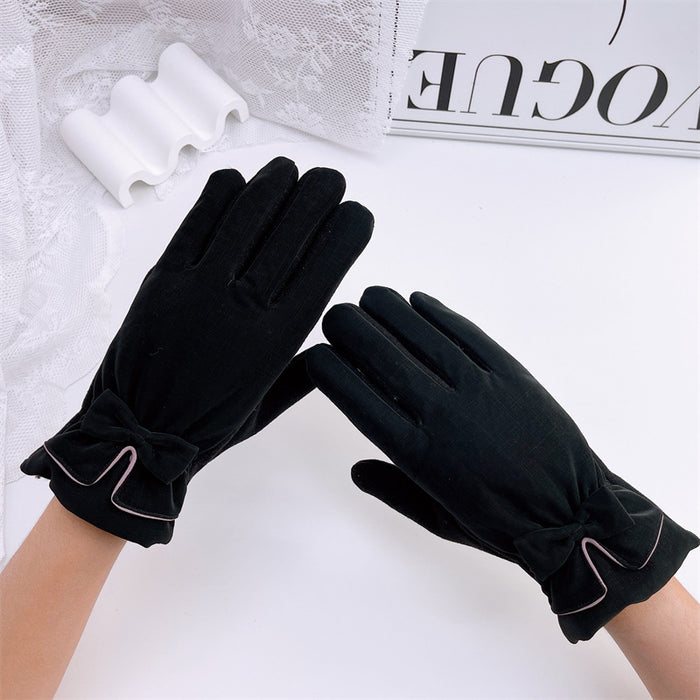 Wholesale Gloves Suede Outdoor Warming Touch Screen JDC-GS-MYuan010