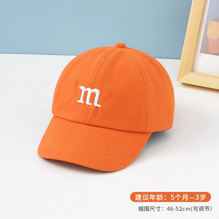 Wholesale children hats M letter embroidery boys and girls baseball caps MOQ≥2 JDC-FH-MiYang005