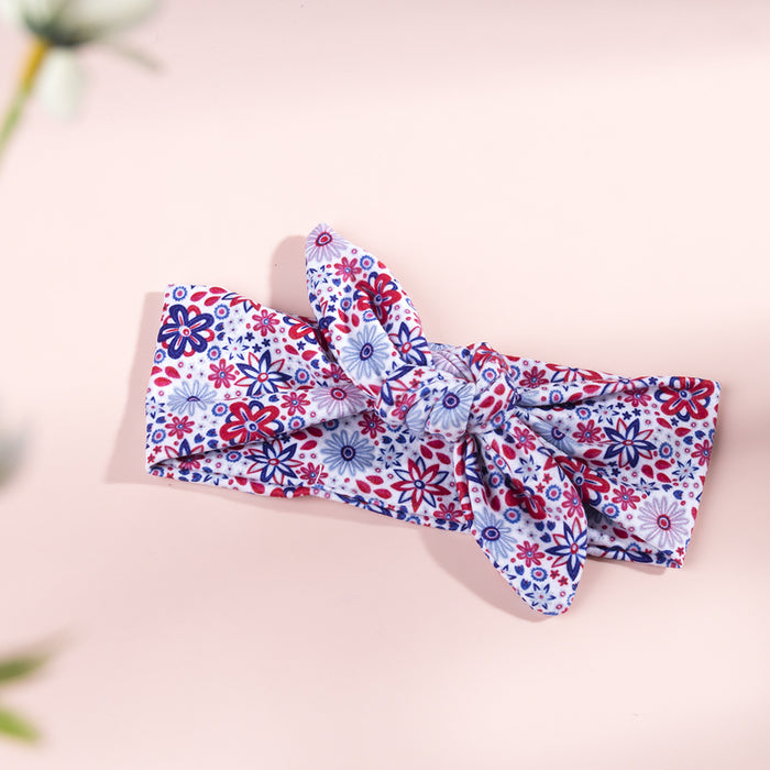 Wholesale 4th of July Independence Day Kids Elastic Headband Baby Print JDC-HD-QiuN001