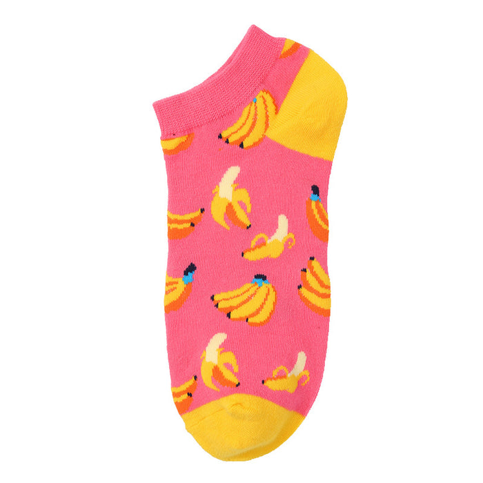 Wholesale summer thin fun fruit socks JDC-SK-XinH011