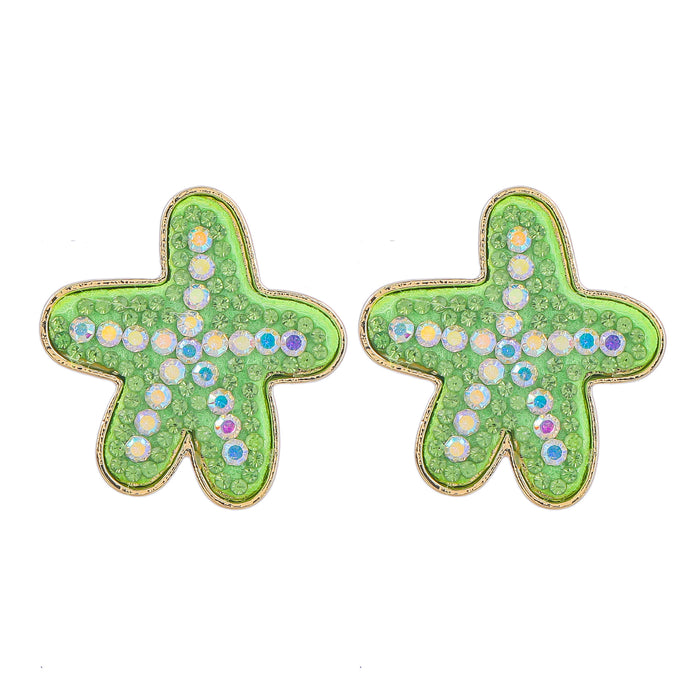 Jewelry WholesaleWholesale starfish diamond-encrusted alloy stud earrings JDC-ES-JL951 Earrings 氿乐 %variant_option1% %variant_option2% %variant_option3%  Factory Price JoyasDeChina Joyas De China