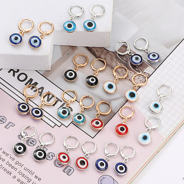 Jewelry WholesaleWholesale Demon Eye Glass Earrings MOQ≥2 JDC-ES-WZX001 Earrings 万之欣 %variant_option1% %variant_option2% %variant_option3%  Factory Price JoyasDeChina Joyas De China