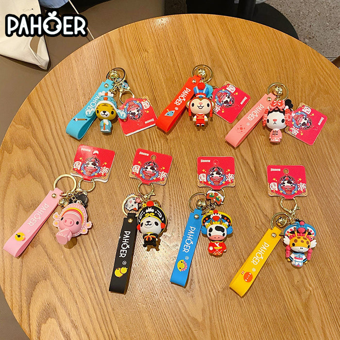 Wholesale Keychains Hardware PVC Cartoon Cute MOQ≥2 JDC-KC-BaiM056