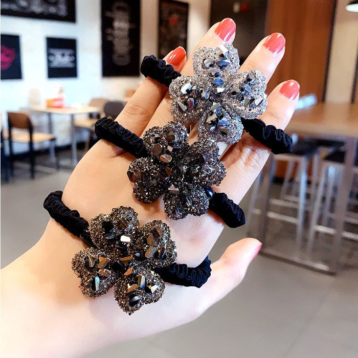 Jewelry WholesaleWholesale Simple Rhinestone Hair Tie Hair Accessories JDC-HS-DouY012 Hair Scrunchies 豆毓 %variant_option1% %variant_option2% %variant_option3%  Factory Price JoyasDeChina Joyas De China