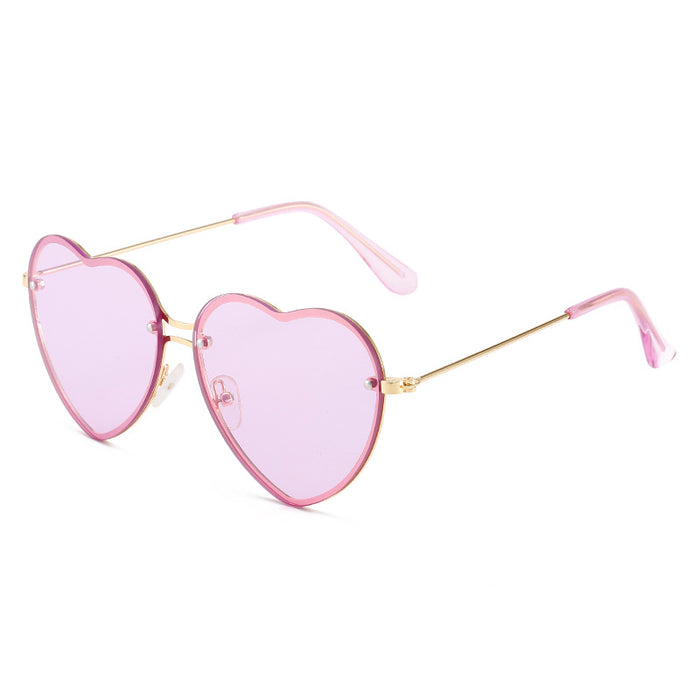 Jewelry WholesaleWholesale Cute Love Frameless Sunglasses JDC-SG-HongW001 Sunglasses 宏伟 %variant_option1% %variant_option2% %variant_option3%  Factory Price JoyasDeChina Joyas De China