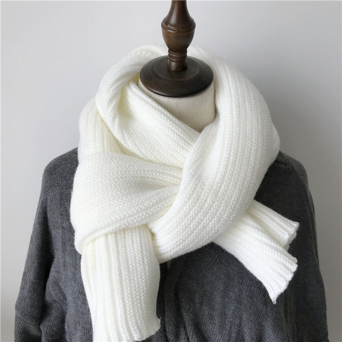 Wholesale Scarf Faux Cashmere Warm Winter Knit Solid JDC-SF-Zhenl005