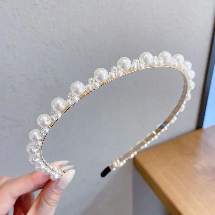 Jewelry WholesaleWholesale Girl Layer Bridal Pearl Bow Headband JDC-HD-aicc001 Headband 爱瞅瞅 %variant_option1% %variant_option2% %variant_option3%  Factory Price JoyasDeChina Joyas De China