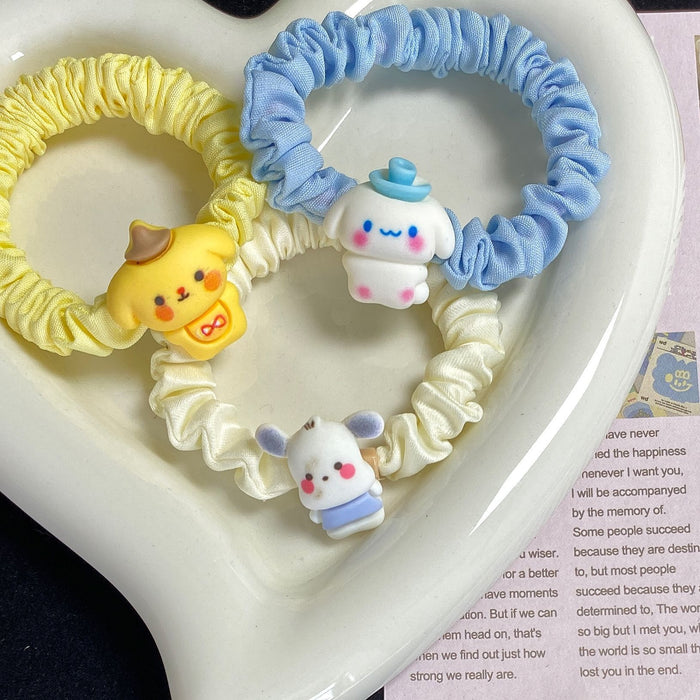 Wholesale Hair Scrunchies Cloth Acrylic Cute Cartoon Animation (M) MOQ≥2 JDC-HS-FuYuan012