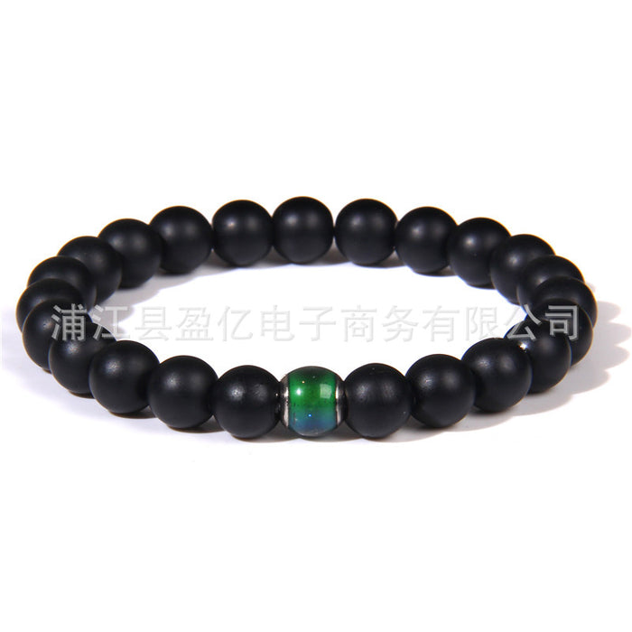 Wholesale natural stone beads elastic temperature gradient tiger eye bracelet JDC-BT-YinY012