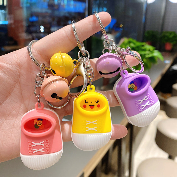 Wholesale keychain PVC soft glue cute cartoon three-dimensional doll schoolbag pendant MOQ≥2 JDC-KC-LeZ021