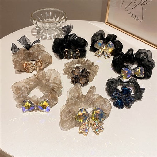 Jewelry WholesaleWholesale hair ring large intestine ring head rope flower high elastic organza JDC-HS-Hengbei003 Hair Scrunchies 衡倍 %variant_option1% %variant_option2% %variant_option3%  Factory Price JoyasDeChina Joyas De China