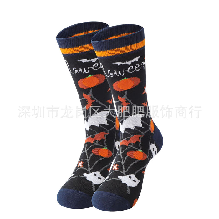 Wholesale Socks Halloween Cotton Pumpkin JDC-SK-DFF005