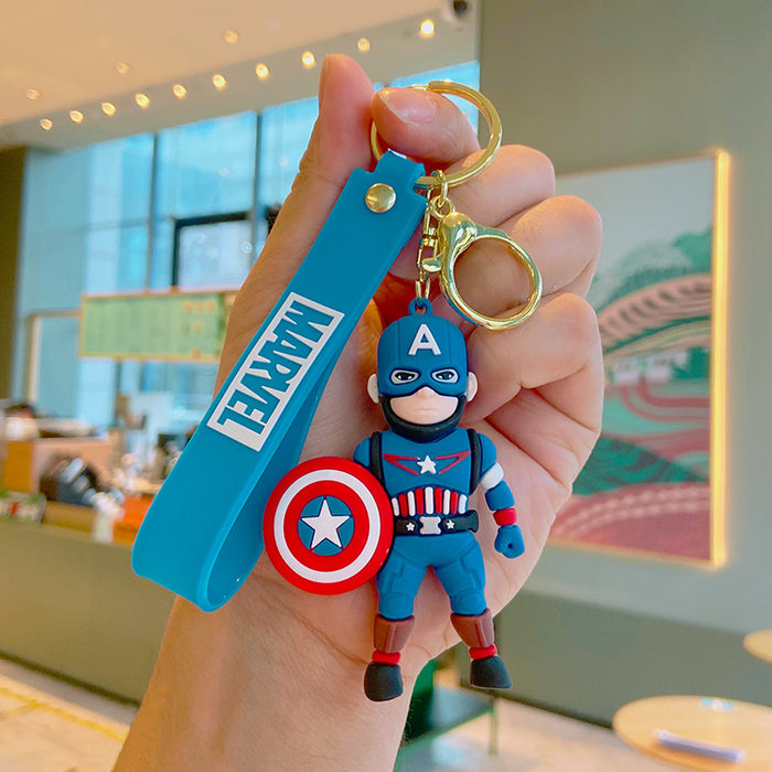 Wholesale Keychains For Backpacks Cartoon Key Chain U.S. Captain Doll Key Pendant Bag MOQ≥2 JDC-KC-YDao024