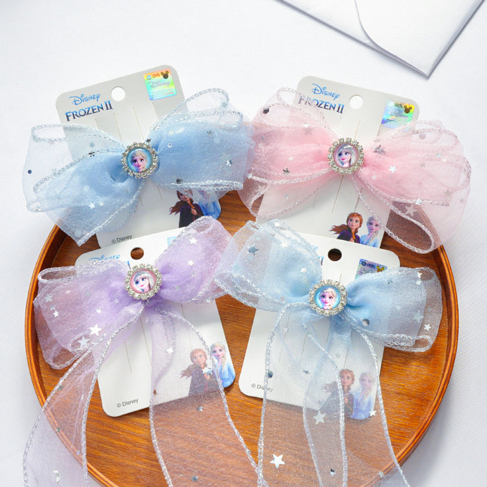 Wholesale hairpin yarn material children's bow ribbon JDC-HC-LLJ004