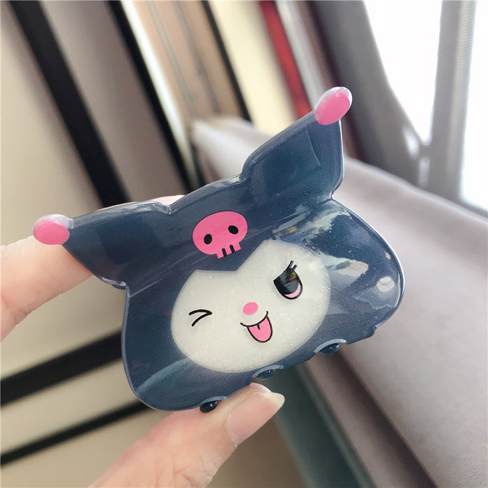 Wholesale Hair Clips Acrylic Cute Cartoon Hair Accessories Fine Glitter (S) MOQ≥2 JDC-HC-SanT001