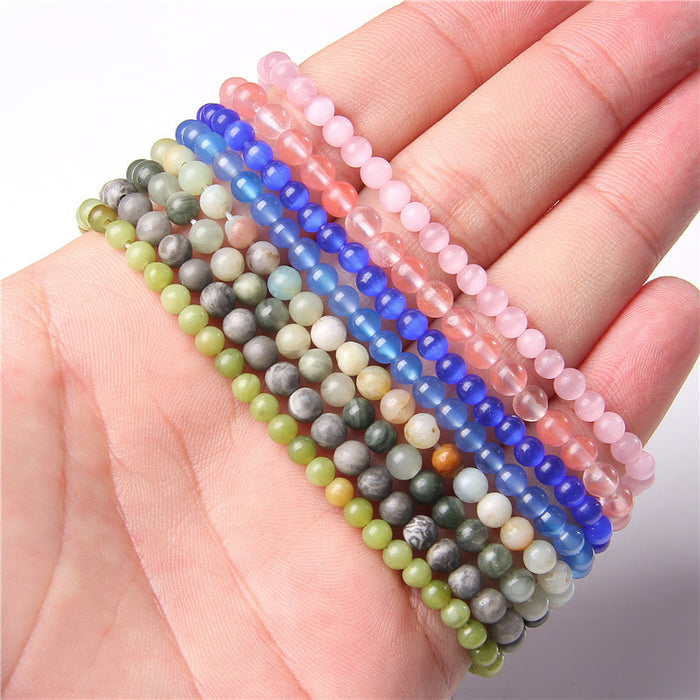 Wholesale 4mm Natural Stone Beads Bracelet JDC-BT-RuiZ005