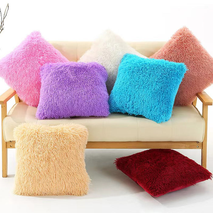 Wholesale Pillowcase Solid Color Plush Double Sided JDC-PW-Qiding001