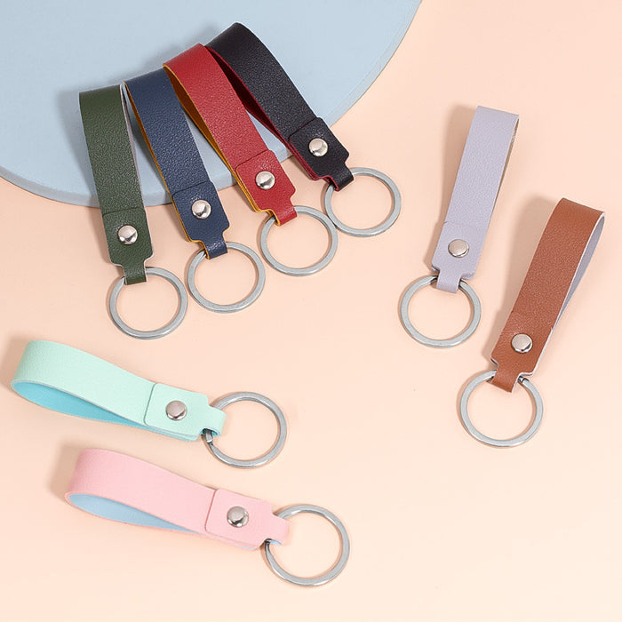 Wholesale Keychains PU Leather Business Lanyard MOQ≥2 JDC-KC-YouPeng004