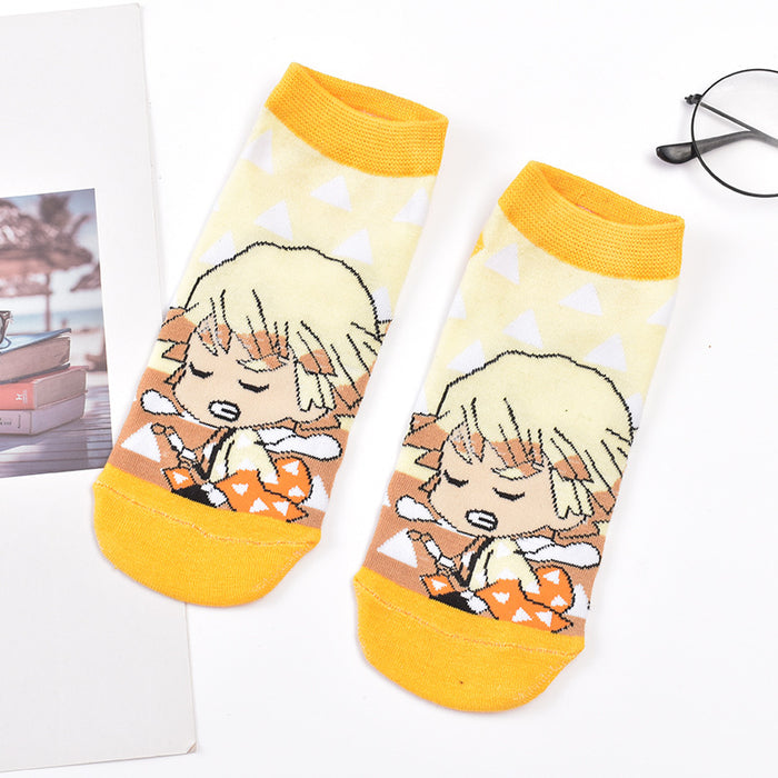 Wholesale cartoon spring and autumn shallow mouth boat socks JDC-SK-JYunn001