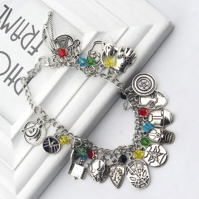 Jewelry WholesaleWholesale Character Head Shape Logo Combination Pendant Bracelet JDC-BT-ZhuangT001 Bracelet 庄图 %variant_option1% %variant_option2% %variant_option3%  Factory Price JoyasDeChina Joyas De China