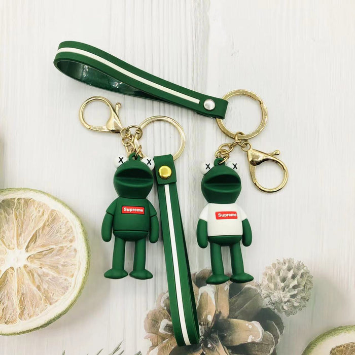 Wholesale doll long legs frog keychain JDC-KC-CunY003