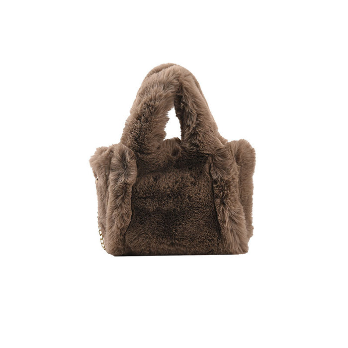 Wholesale Shoulder Bag Plush Mink Fleece Texture Solid Color Portable Diagonal JDC-SD-Chunyao002