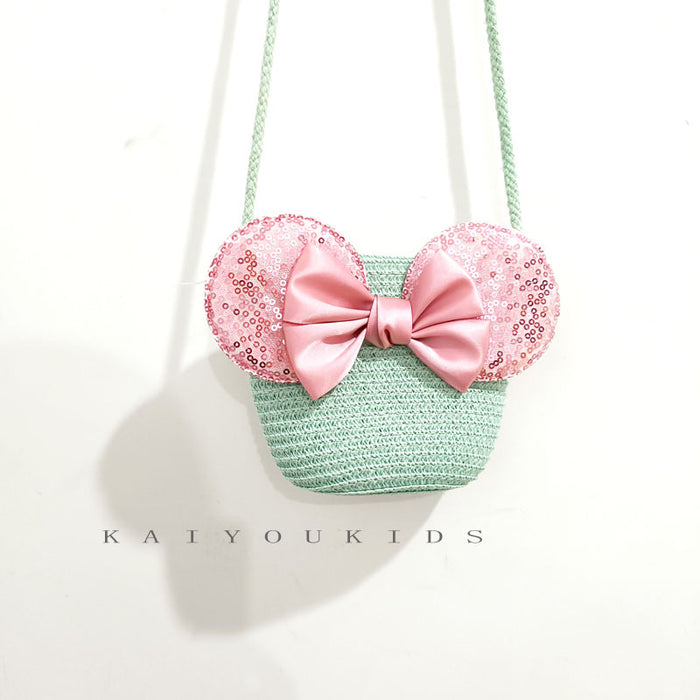 Wholesale Children's Straw Shoulder Bag JDC-SD-Kaiyou002