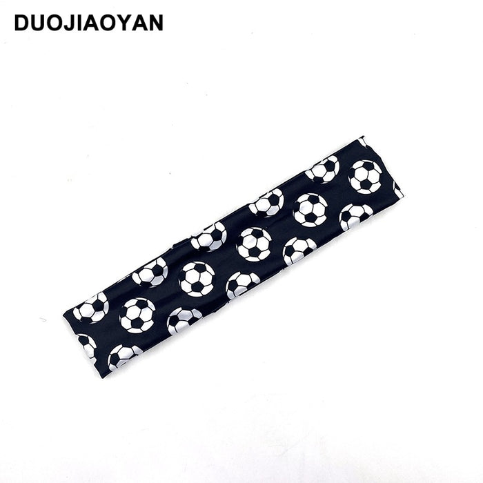 Wholesale World Cup Football Stretch Printed Polyester Headband MOQ≥3 JDC-HD-Jiaoy014