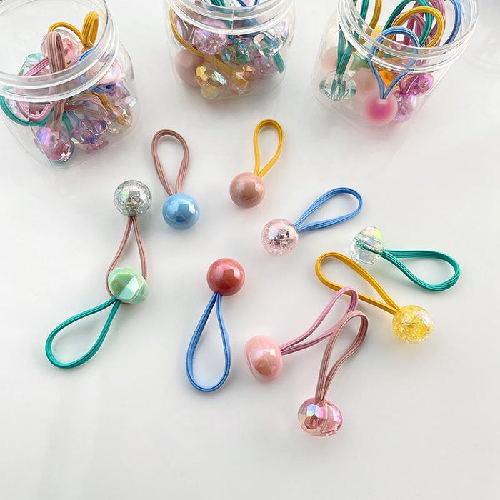 Wholesale children's rubber band head rope does not hurt hair tie JDC-HS-QiaHan001