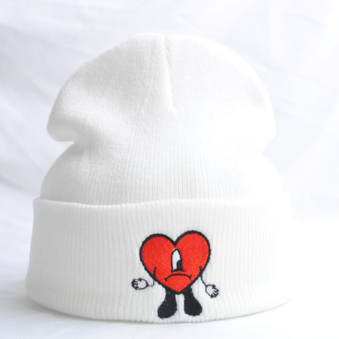 Wholesale Hat Acrylic Cute Embroidery Knitted Hat MOQ≥2 JDC-FH-XRong001