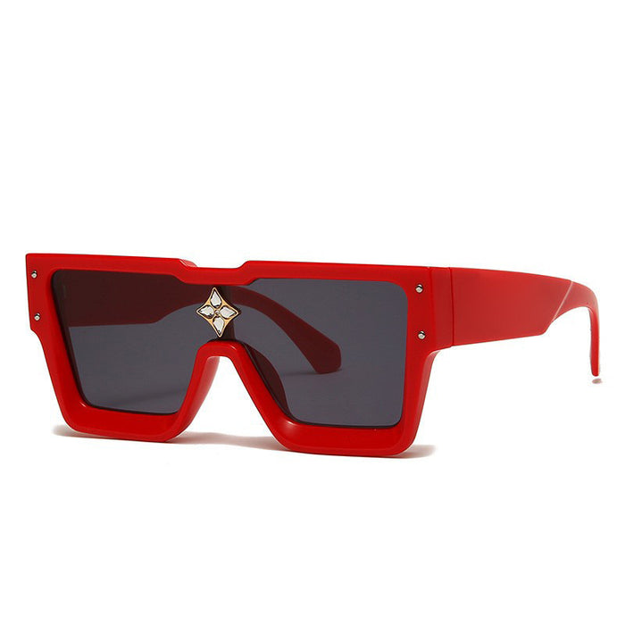 Wholesale Sunglasses PC Large Frame Star One Piece JDC-SG-YuX008