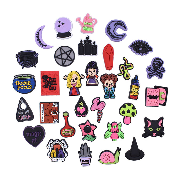 Wholesale Croc Charms Random 100pcs Cartoon Cute PVC DIY Accessories JDC-CCS-SWen002