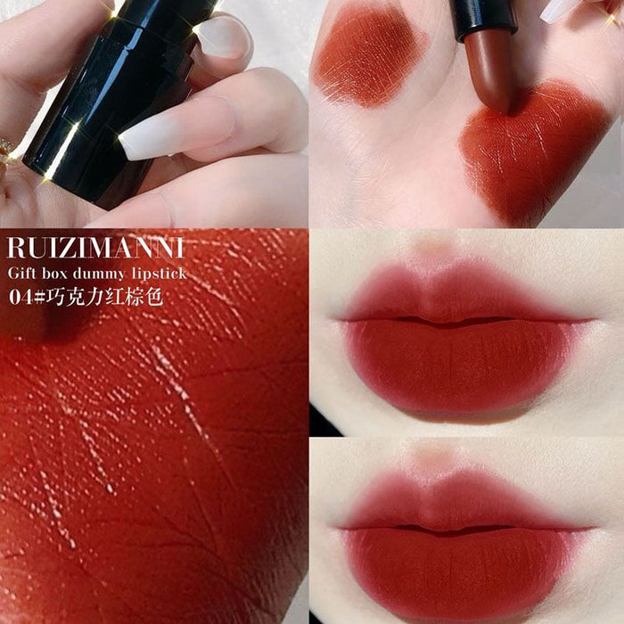 Jewelry WholesaleWholesale matte matte black tube lipstick JDC-MK-Minf001 lipstick 闵妃 %variant_option1% %variant_option2% %variant_option3%  Factory Price JoyasDeChina Joyas De China