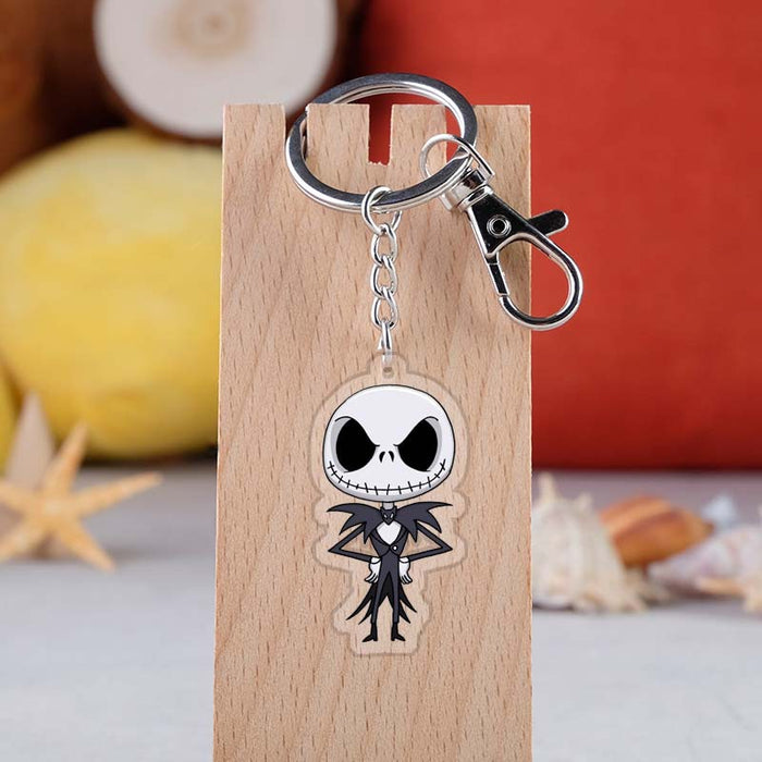 Wholesale Keychains Acrylic Double Sided Clear Skull Jay MOQ≥2 JDC-KC-KaMan005