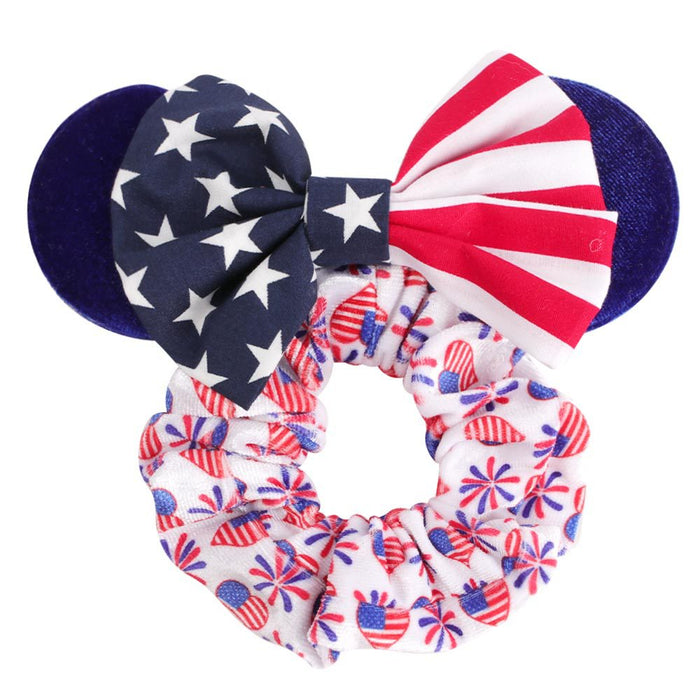 Wholesale cartoon large intestine hair ring children's bow festival style （M）JDC-HS-Danzuo010