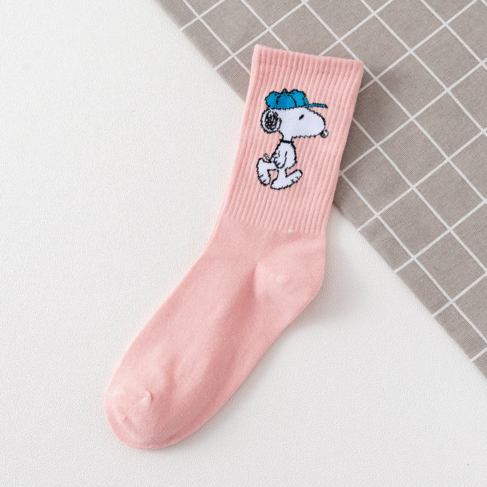 Jewelry WholesaleWholesale color cute cartoon candy color stockings high top JDC-SK-XiaoYi005 Sock 小蚁 %variant_option1% %variant_option2% %variant_option3%  Factory Price JoyasDeChina Joyas De China