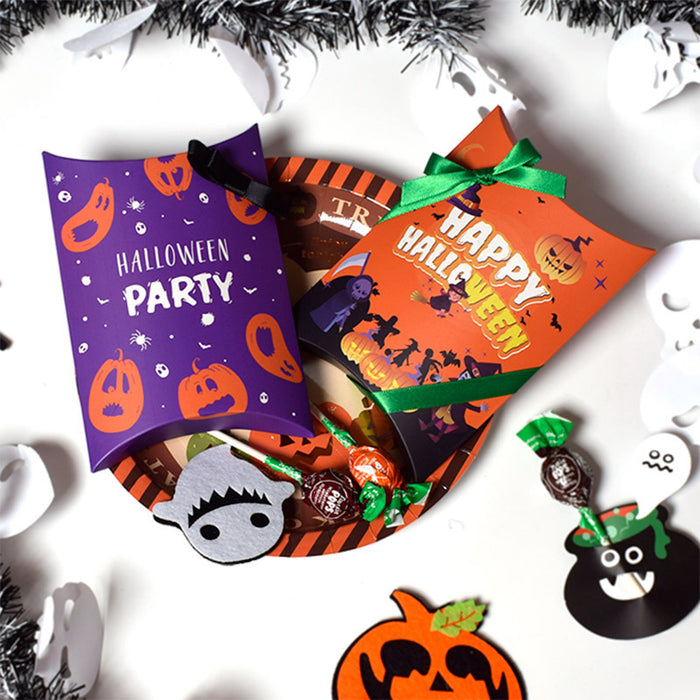 Wholesale Gift Bag Halloween Themed Paper Bag Candy Pillow Box MOQ≥25 JDC-GB-MengZ001